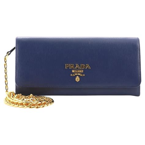 prada portafogliop pattina vitello move blau|Prada Vitello Move Wallet On Chain .